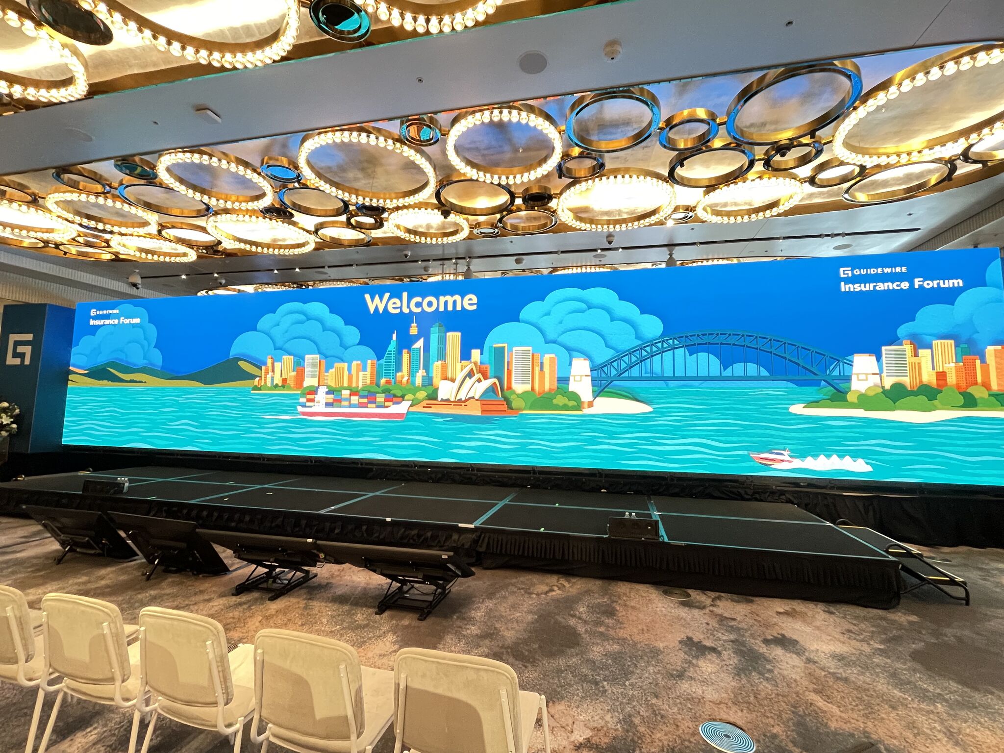 Guidewire Insurance Forum large screen display