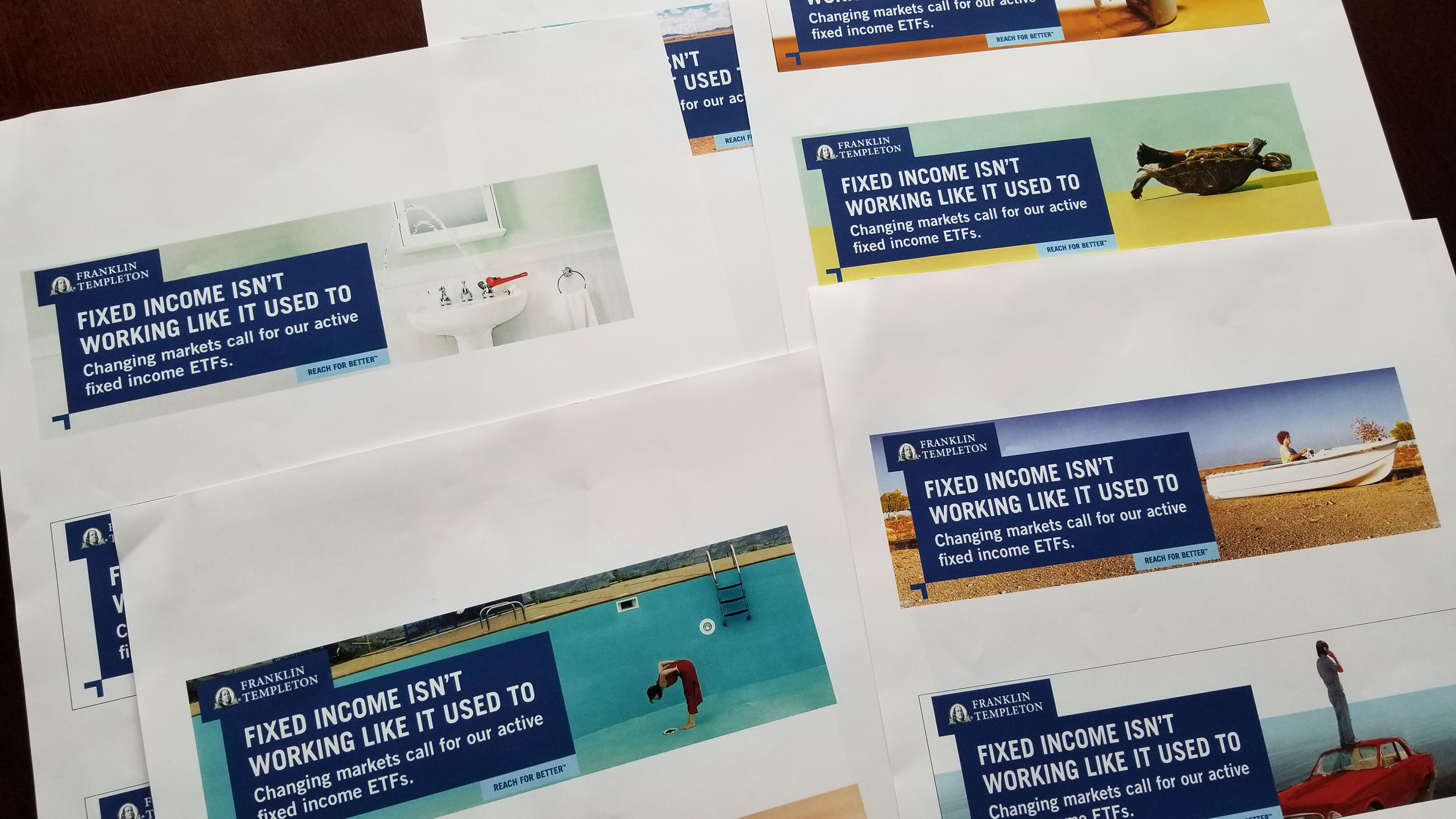 Print ad proof sheets, 'Fixed Income Isn't Working Like It Used To'